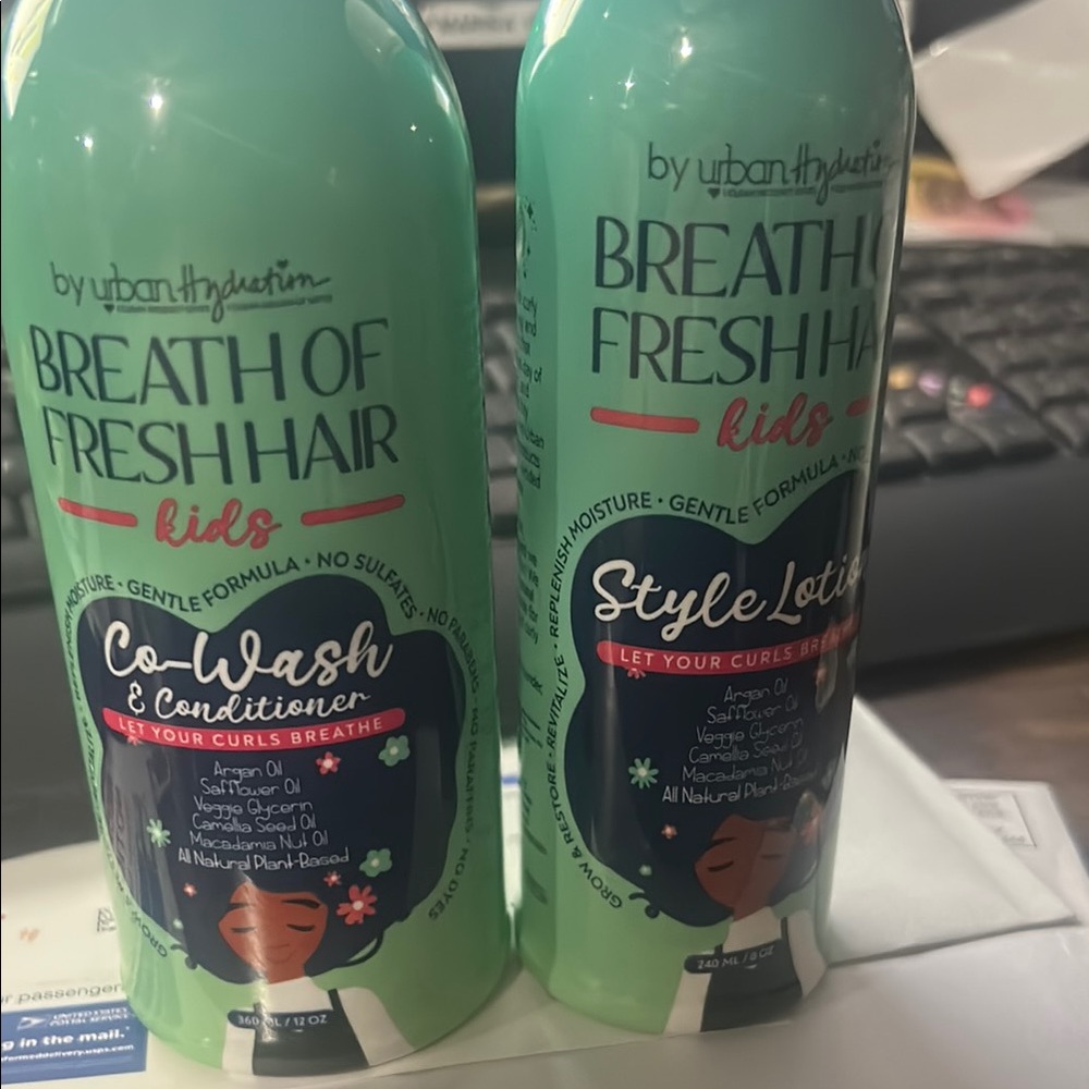 Kids Co-Wash & Conditioner and Style Lotion Set - Green